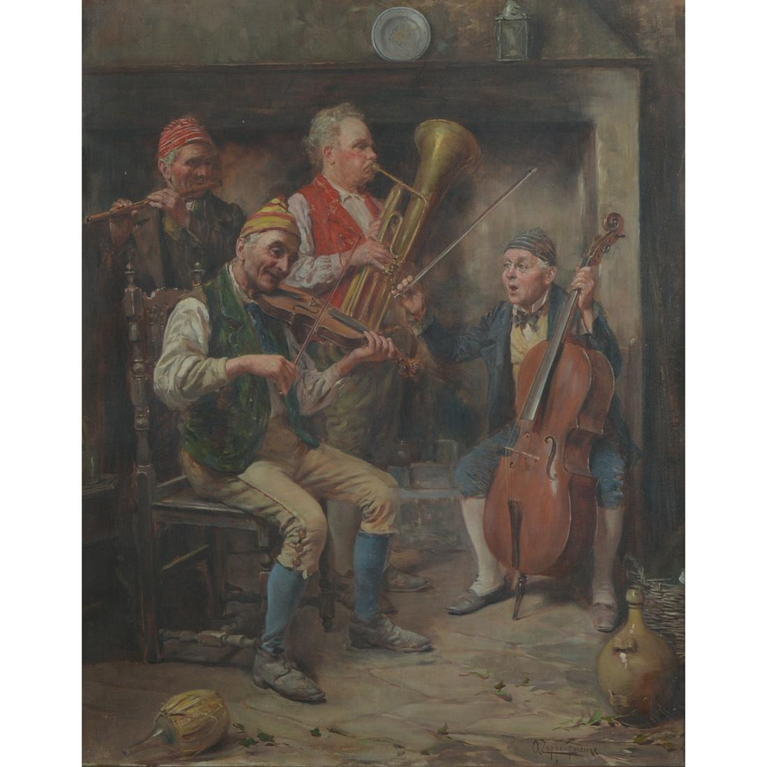 Painting, Antonio Zuppi, Quatro Musicisti (1 of 2)