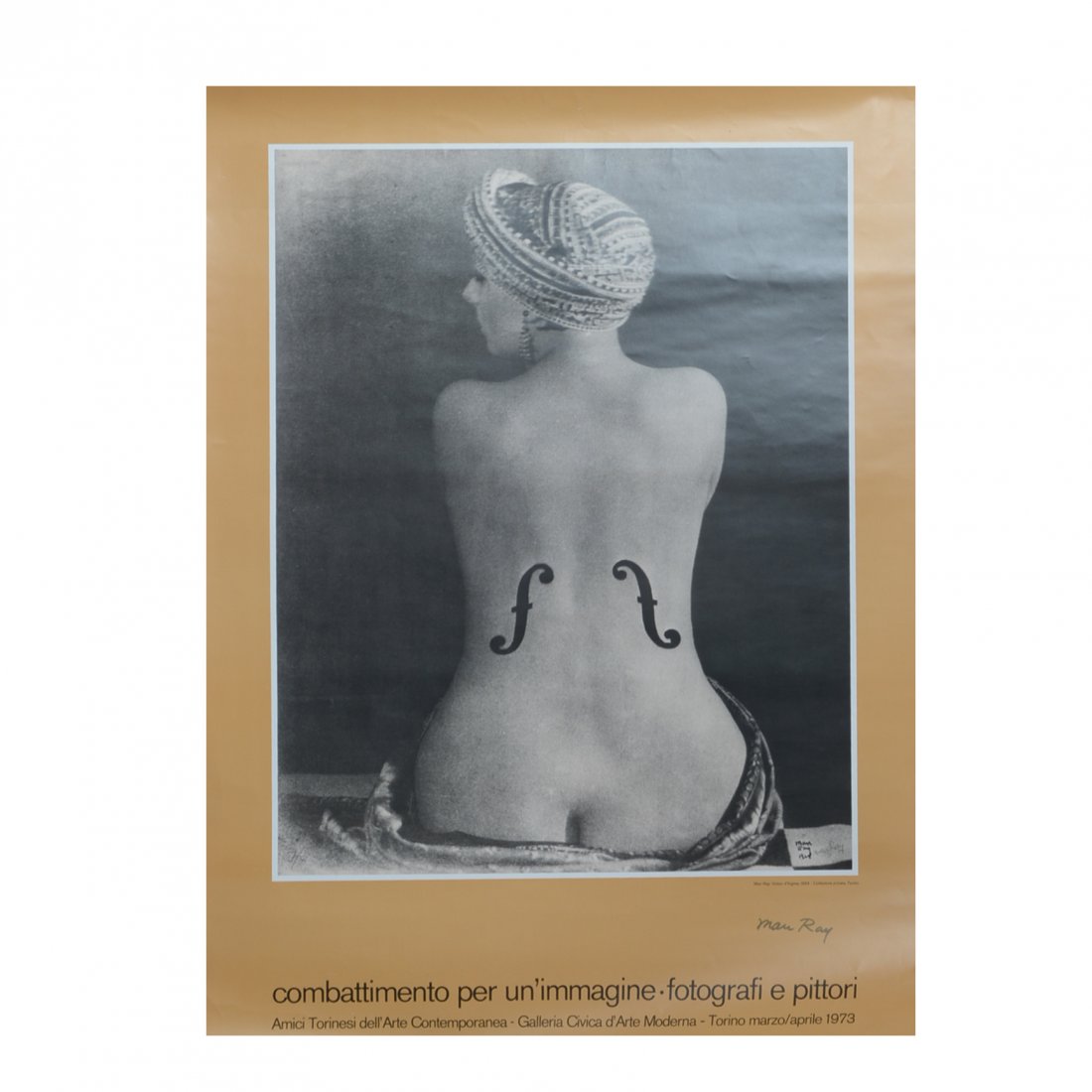 Man Ray "Torino, Italy" signed exhibition poster (1 of 1)