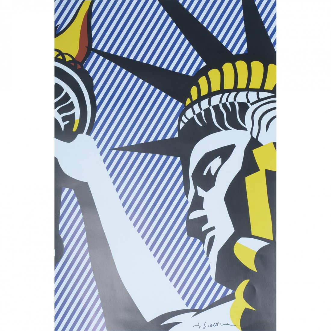 Roy Lichtenstein "I love liberty" poster (1 of 1)
