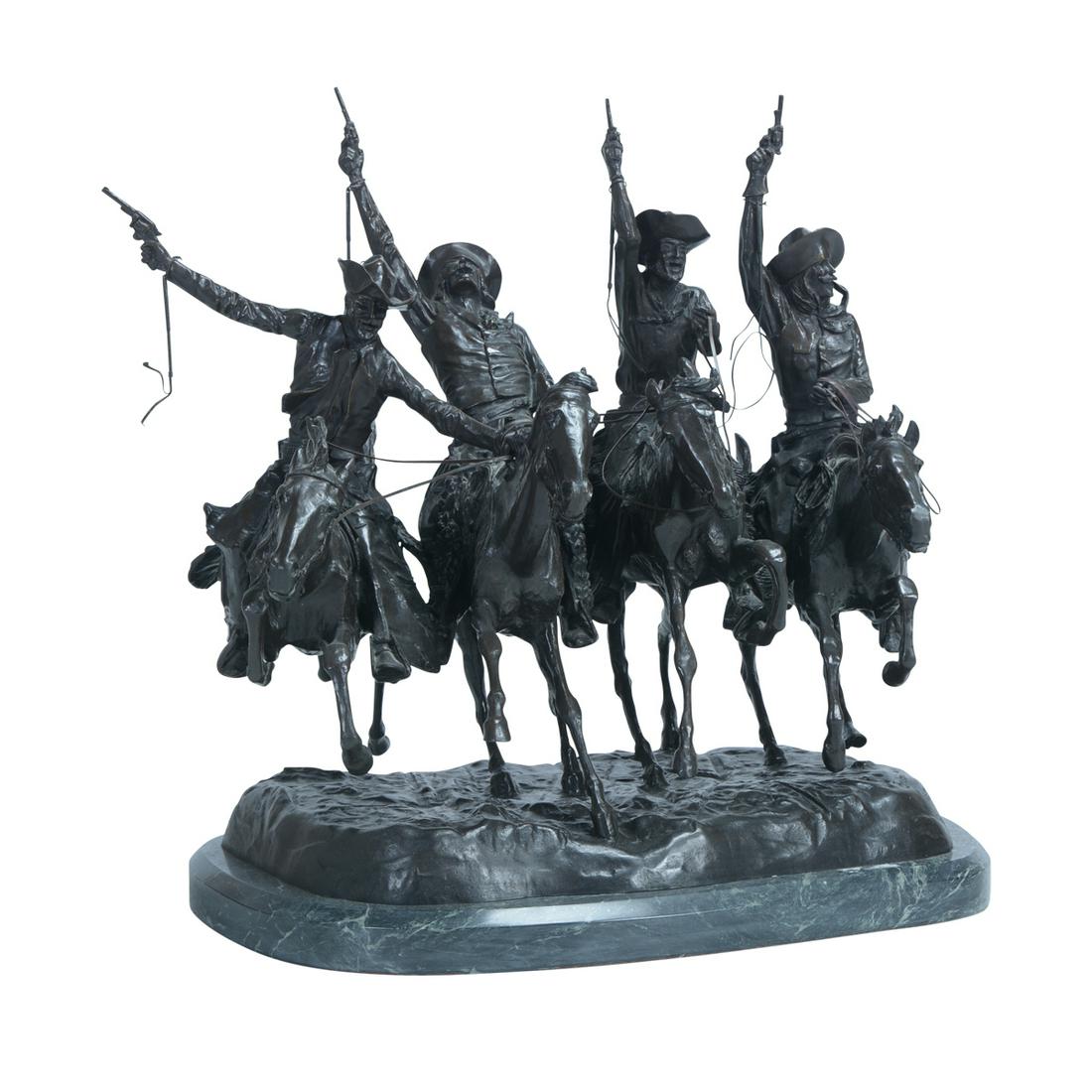 Sculpture, Frederick Remington, Coming through the Rye (1 of 4)