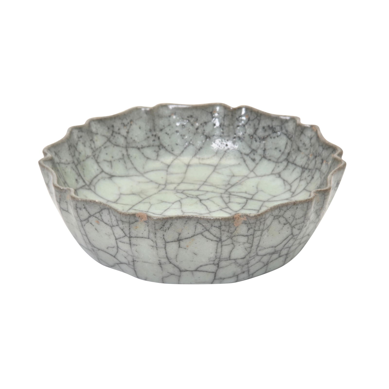 Chinese Ge-Type Foliate Brush Washer. (1 of 4)