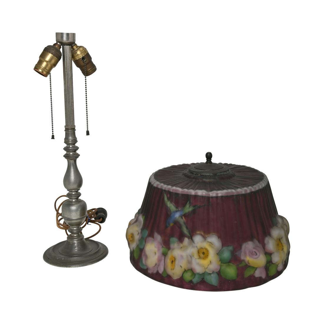 Pairpoint Puffy Shade with Lamp Base. (1 of 3)