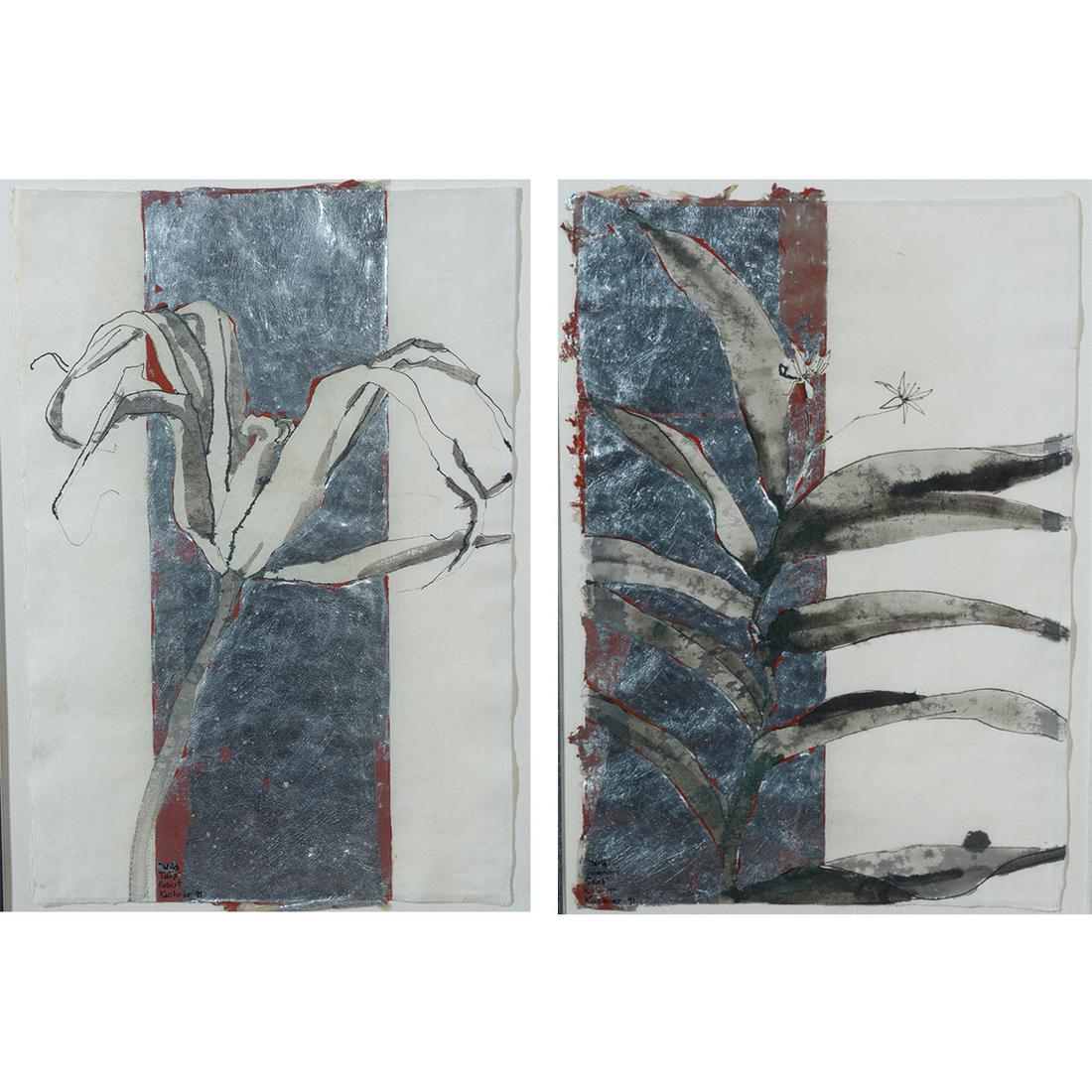 Robert Kushner, ''Wild Tulip and Wild Solomon's Seal'', (1 of 8)