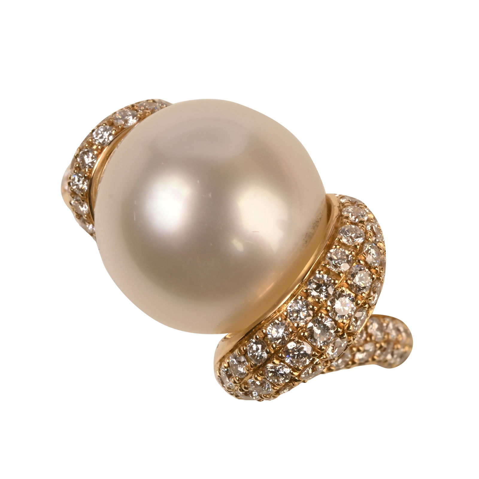 Kailis South Sea Cultured Pearl, Diamond, 18k Yellow (1 of 3)