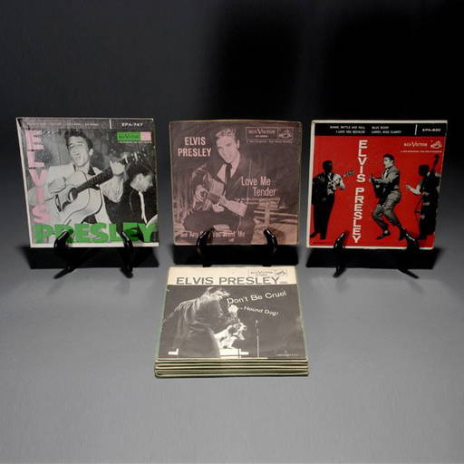 Group Of 10 Elvis Presley 45 Records Rca 1956