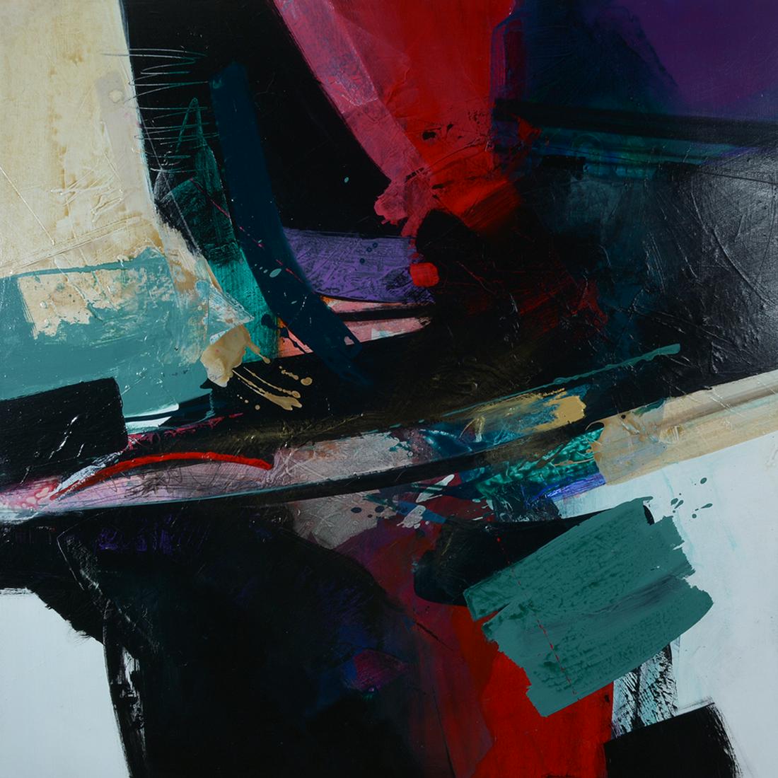 Gregory Deane, ''Entity'' n. 1594, oil on canvas: GREGORY DEANE (American, born 1938), ''Entity'' n. 1594, oil on canvas, 48 x 48 inches, unframed. Signed ''Gregory Deane, '91''.