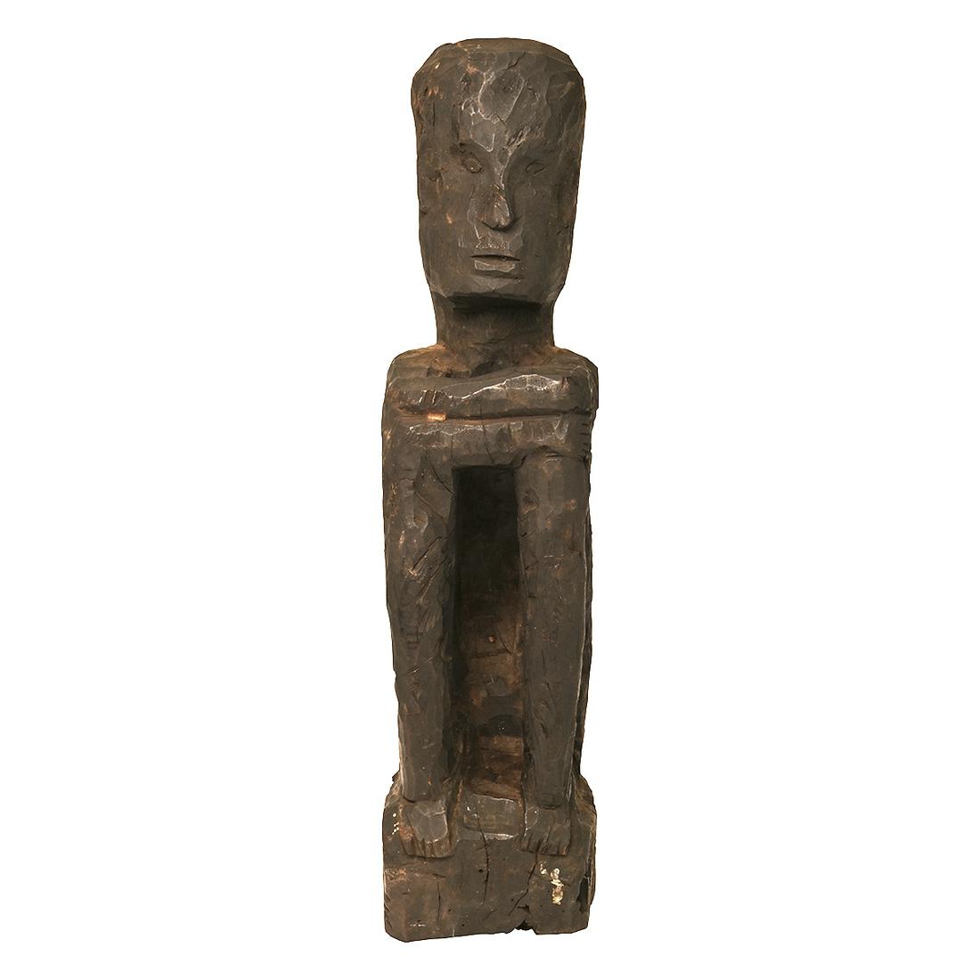 19th Century Ifugao Bulul Seated Statue. (1 of 2)