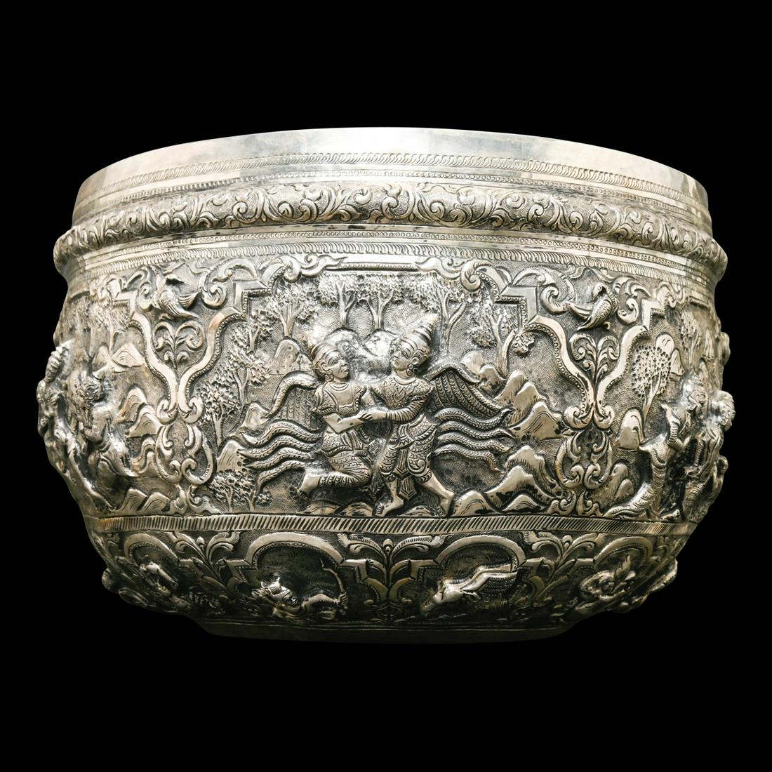 East Asian Silver Bowl. (1 of 3)