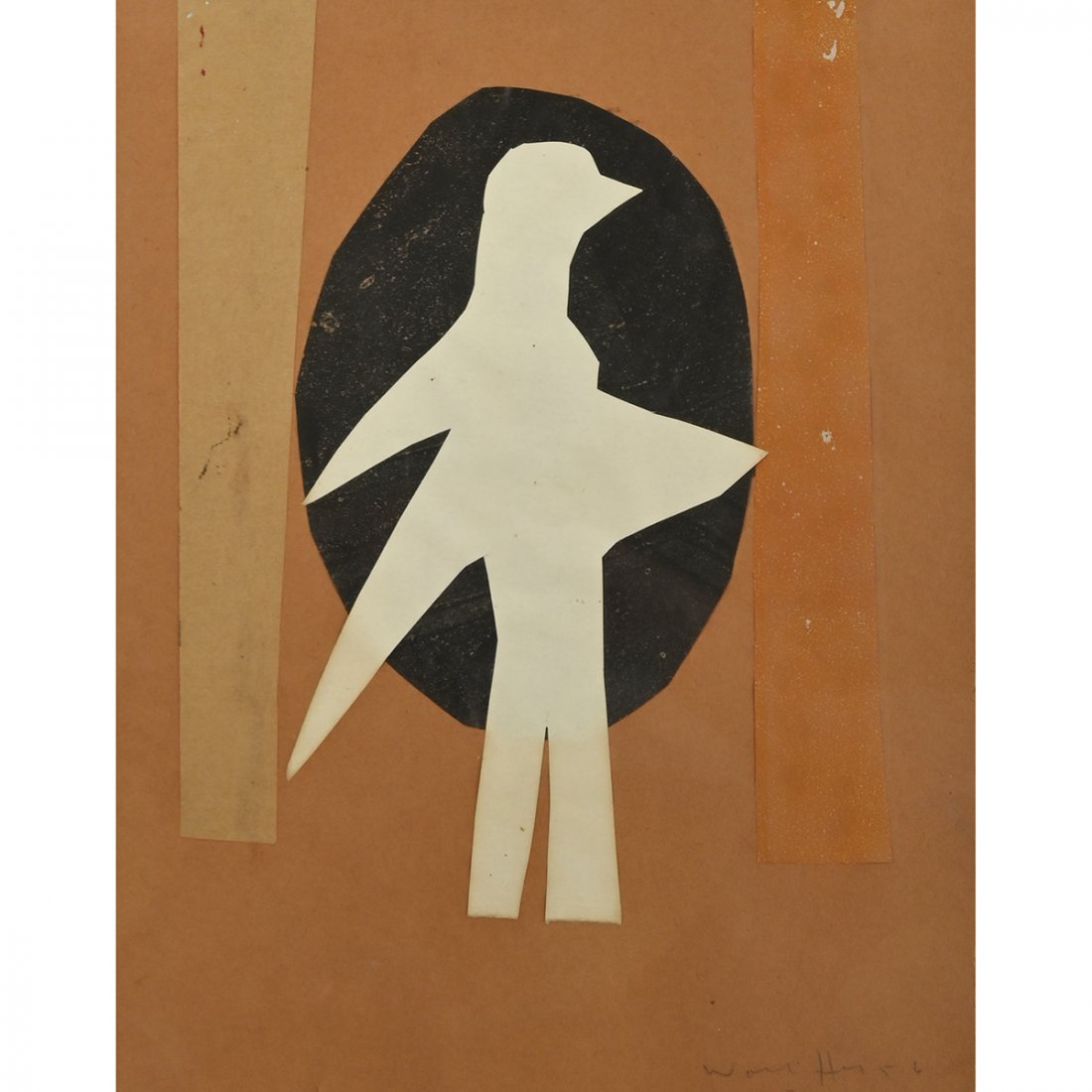 Emerson Woelffer, Untitled, 1956, Collage (1 of 4)