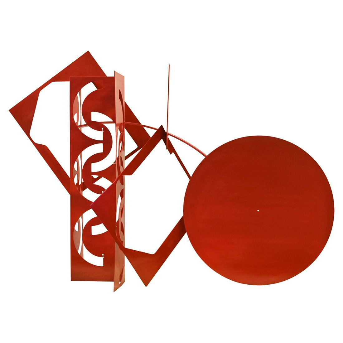 Aristides Demetrios, Helios, painted steel sculpture (1 of 7)