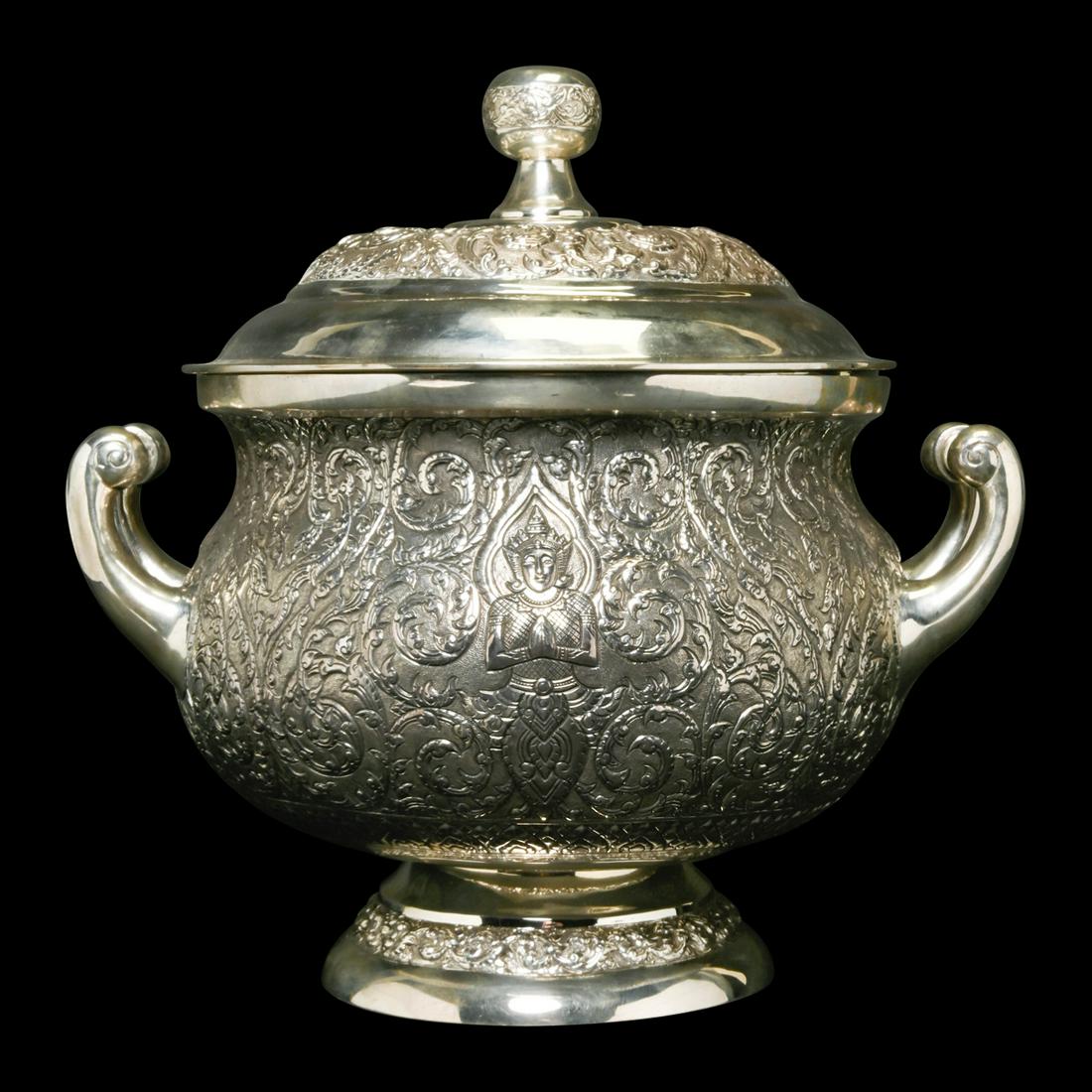 Southeast Asian Silver Tureen. (1 of 3)