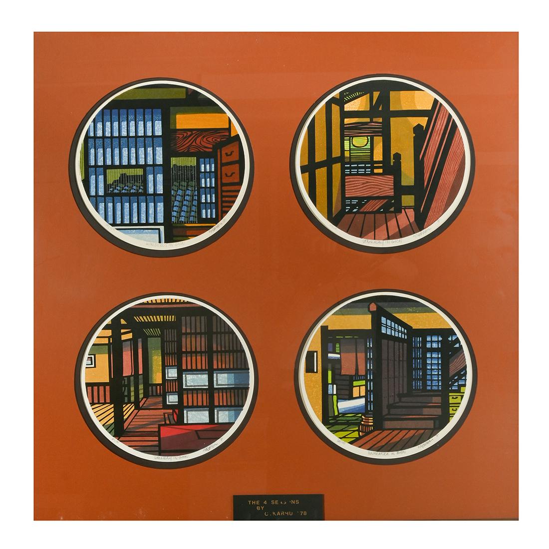 Clifton Karhu, ''The Four Seasons'', 1978, four round (1 of 6)