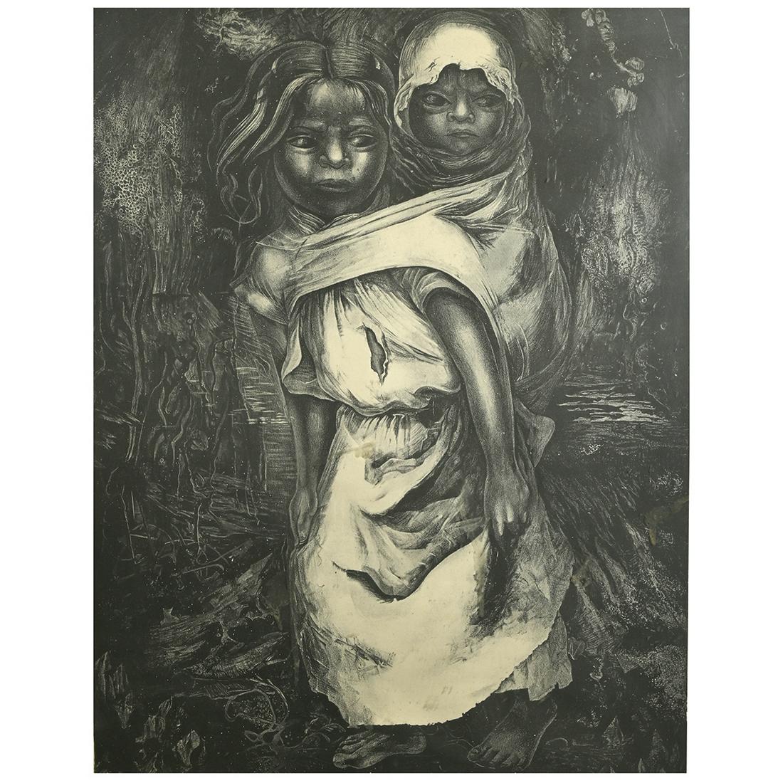 David Alfaro Siqueiros, Nina Madre, lithograph (1 of 4)
