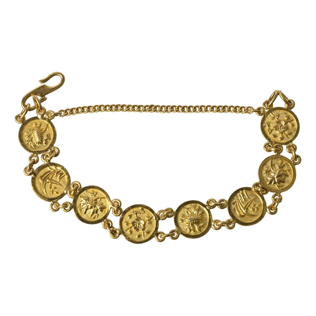 Chinese 24k Yellow Gold Bracelet. (1 of 3)
