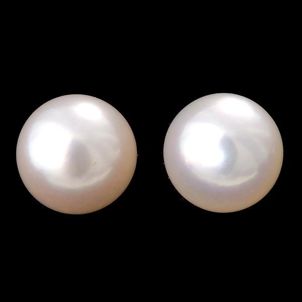PAIR OF CULTURED PEARL, 18K GOLD STUD EARRINGS: PAIR OF CULTURED PEARL, 18K YELLOW GOLD STUD EARRINGS. Each features one 6.50mm cultured pearl, post set in an 18k yellow gold post w/ friction back. Accompanied by a Mikimoto box. 1.1 dwts.