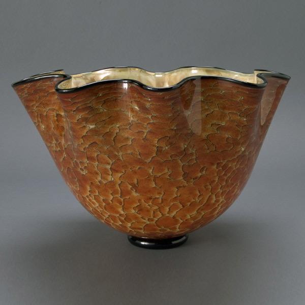 Cohn Stone Tortoise Shell Center Bowl: Cohn Stone Tortoise Shell Center Bowl {Height 8 1/2 inches, diameter 13 3/4 inches} [Good condition]