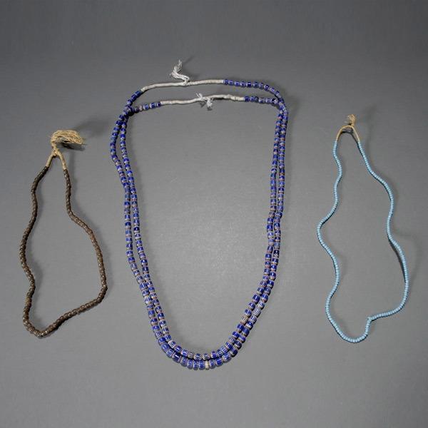 Trade beads. Small glass chevrons.: Trade beads. Small glass chevrons.