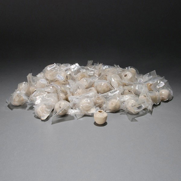 70 Hoi An Hoard B/W Vietnamese Miniature Jarlets: Seventy Hoi An Hoard Bue and White Vietnamese Miniature Jarlets,Late 15th/Early 16th Century {Height 1 inch,diameter 1 inch}