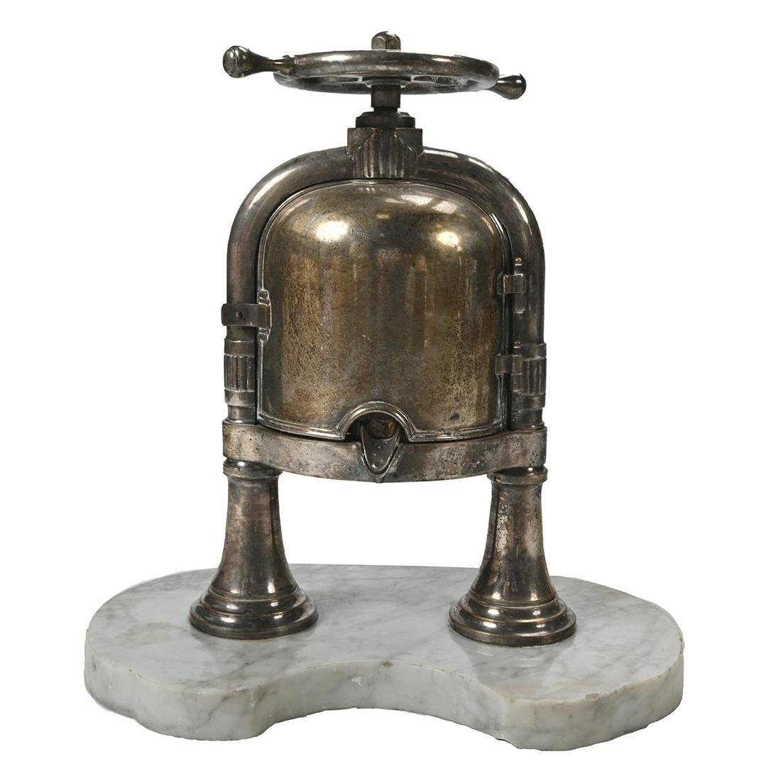 French Silver Plated Duck Press. (1 of 4)