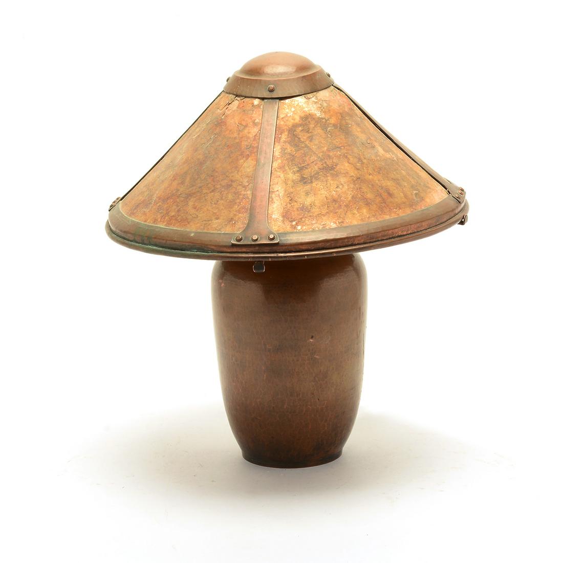 Dirk Van Erp Copper and Mica Table Lamp. (1 of 9)