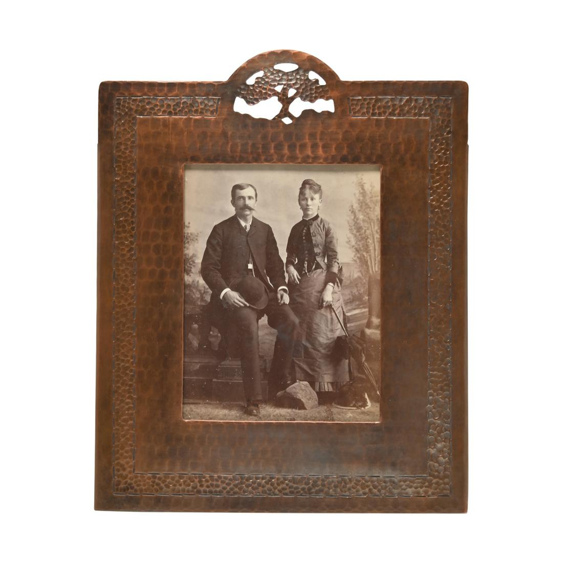 Dirk van Erp Copper Picture Frame, Oak Tree Motif. (1 of 4)