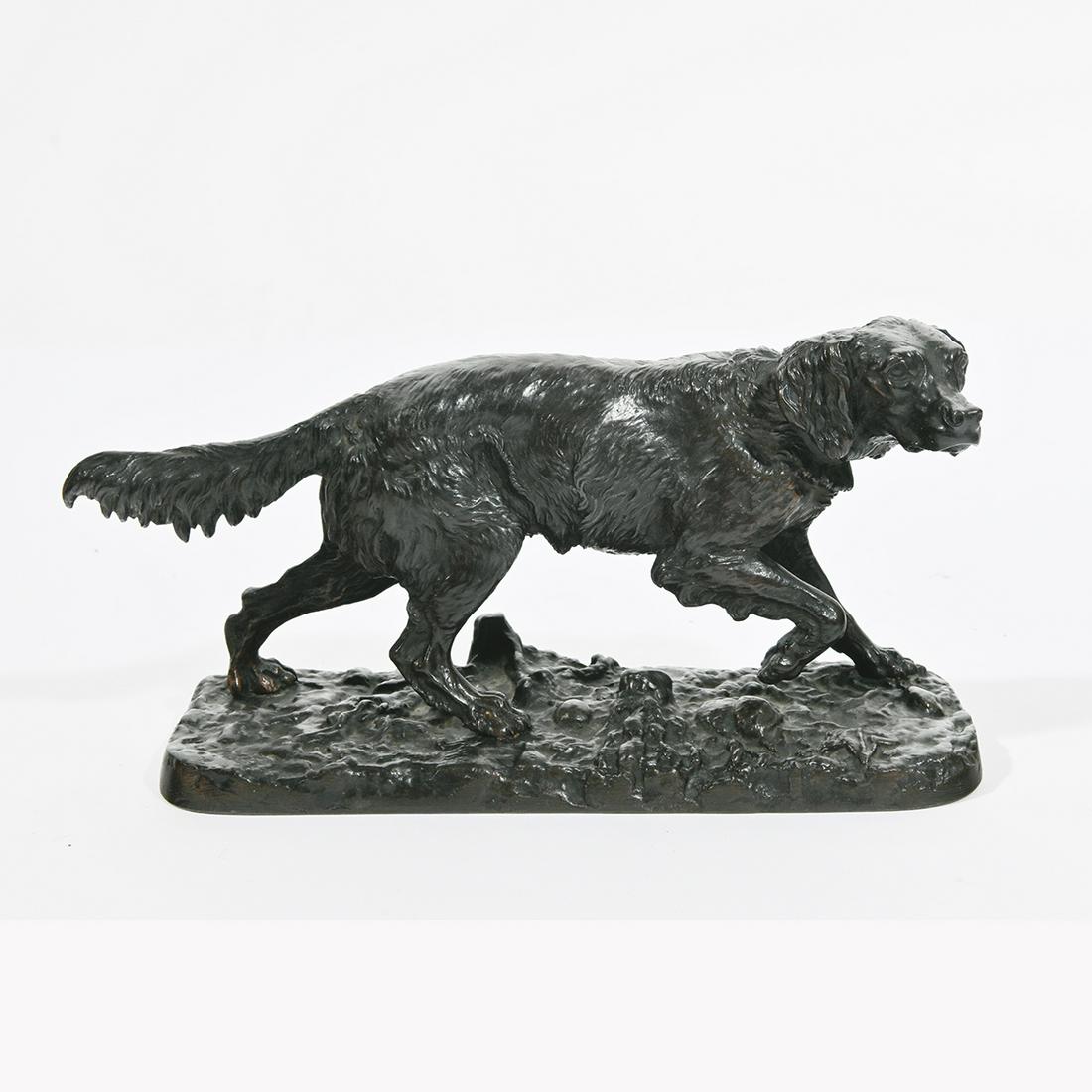Pierre-Jules Mene, Setter, bronze with brown patina (1 of 4)