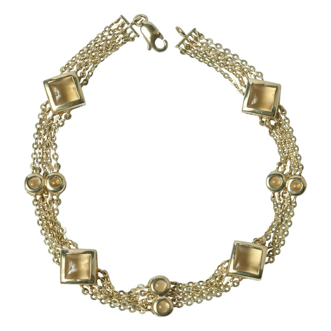 Citrine, 10k Yellow Gold Bracelet. (1 of 4)