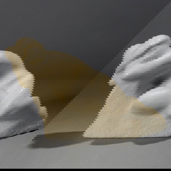 VINCENT GLINSKY. "Reclining Nude" Cast Resin: VINCENT GLINSKY (American, 20th Century). "Reclining Nude". Cast resin. 7 1/2 x 11 1/2 x 3 1/2 inches. Good condition.