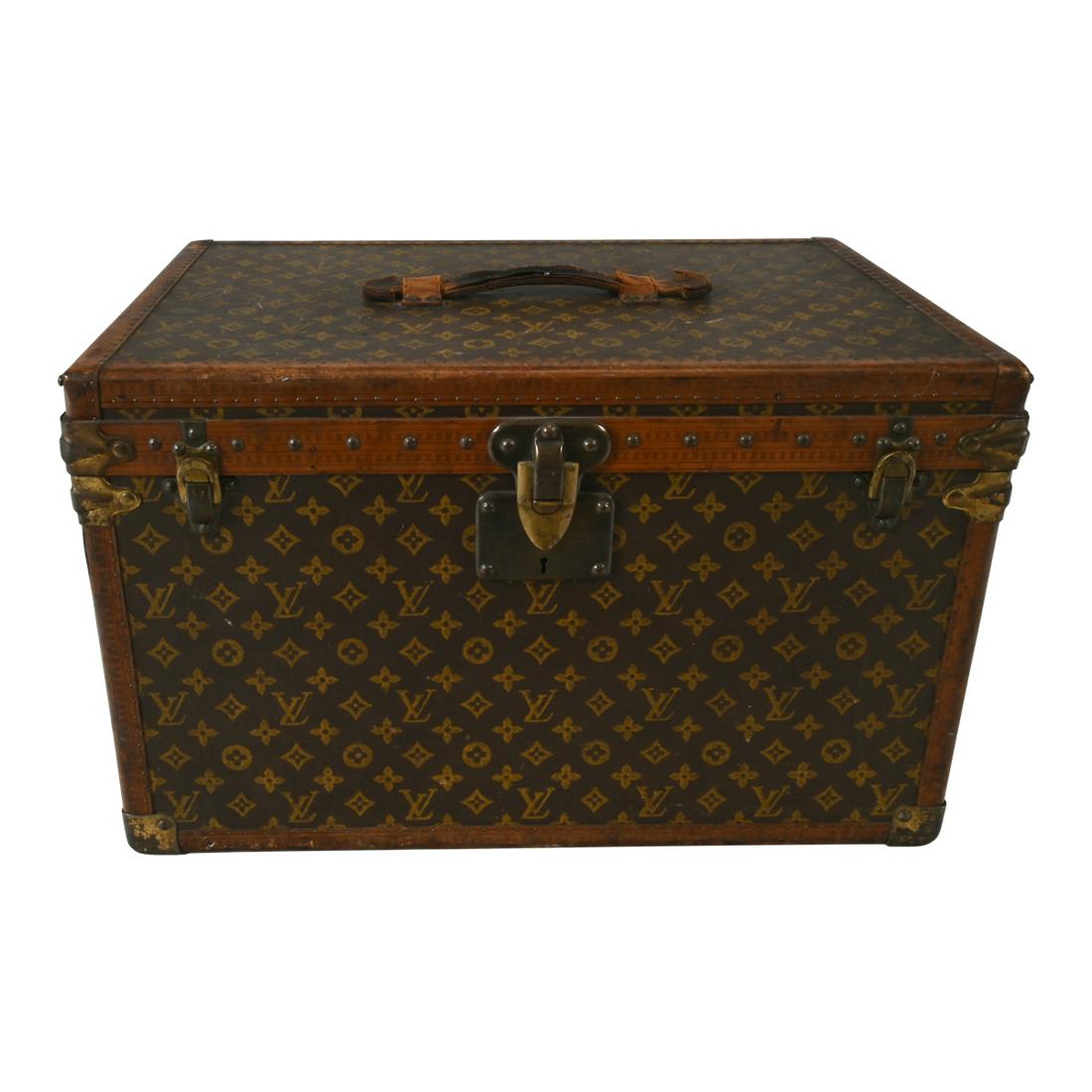 Louis Vuitton Vintage Monogram Leather Trunk. (1 of 4)