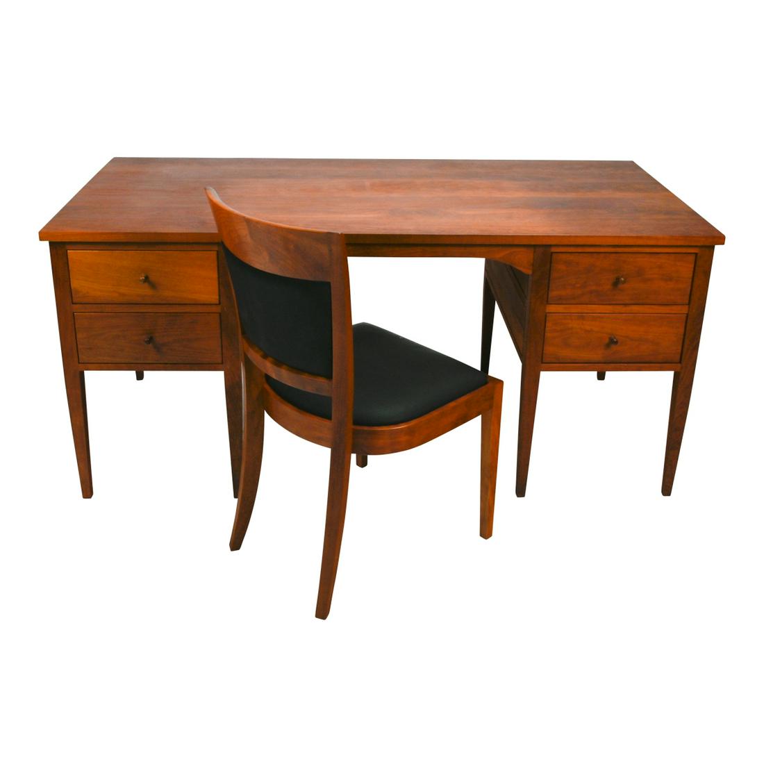 Thos. Moser Cherry Modern Desk and Chair (1 of 3)