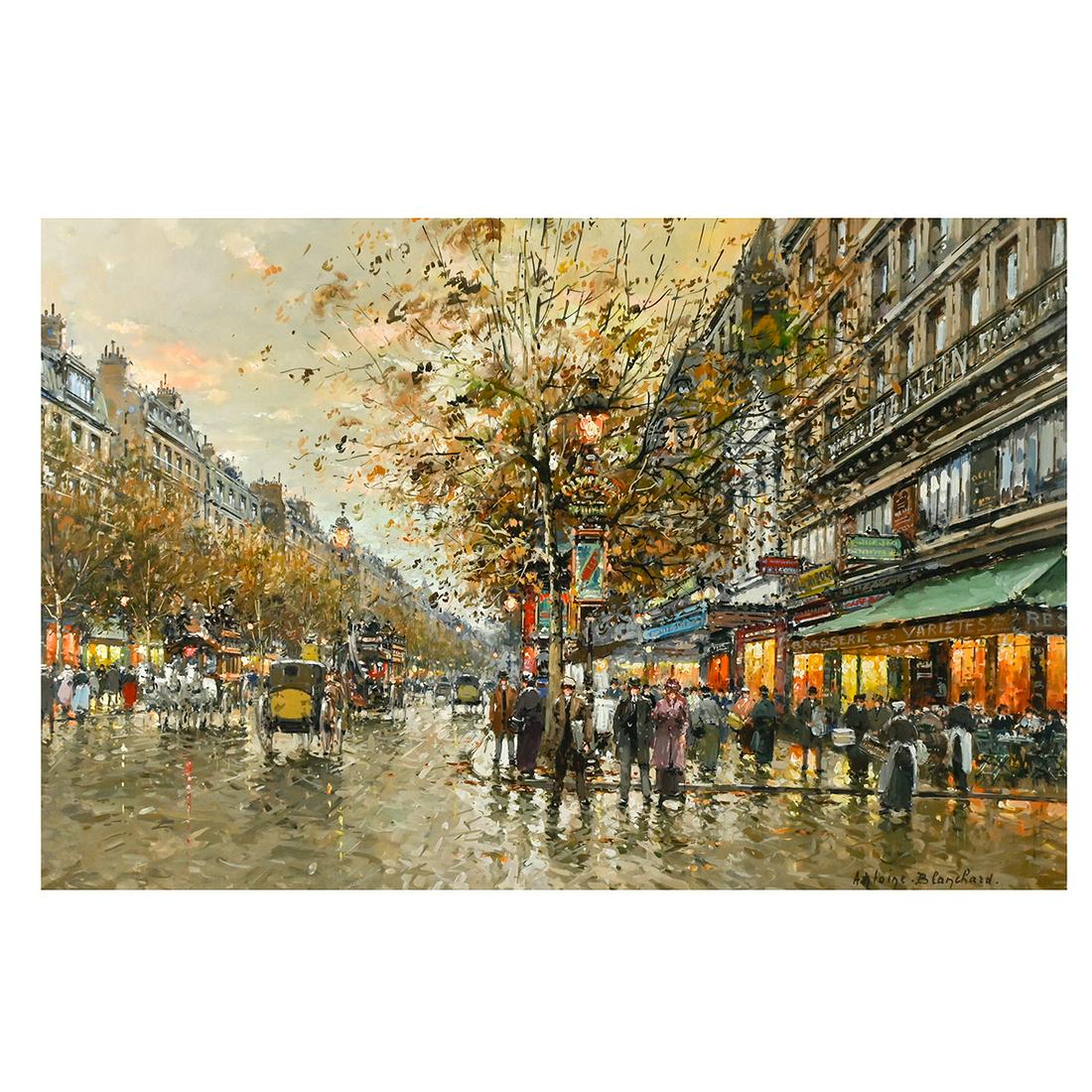 Antoine Blanchard ''Paris, Boulevard de l' Opera'' (1 of 4)