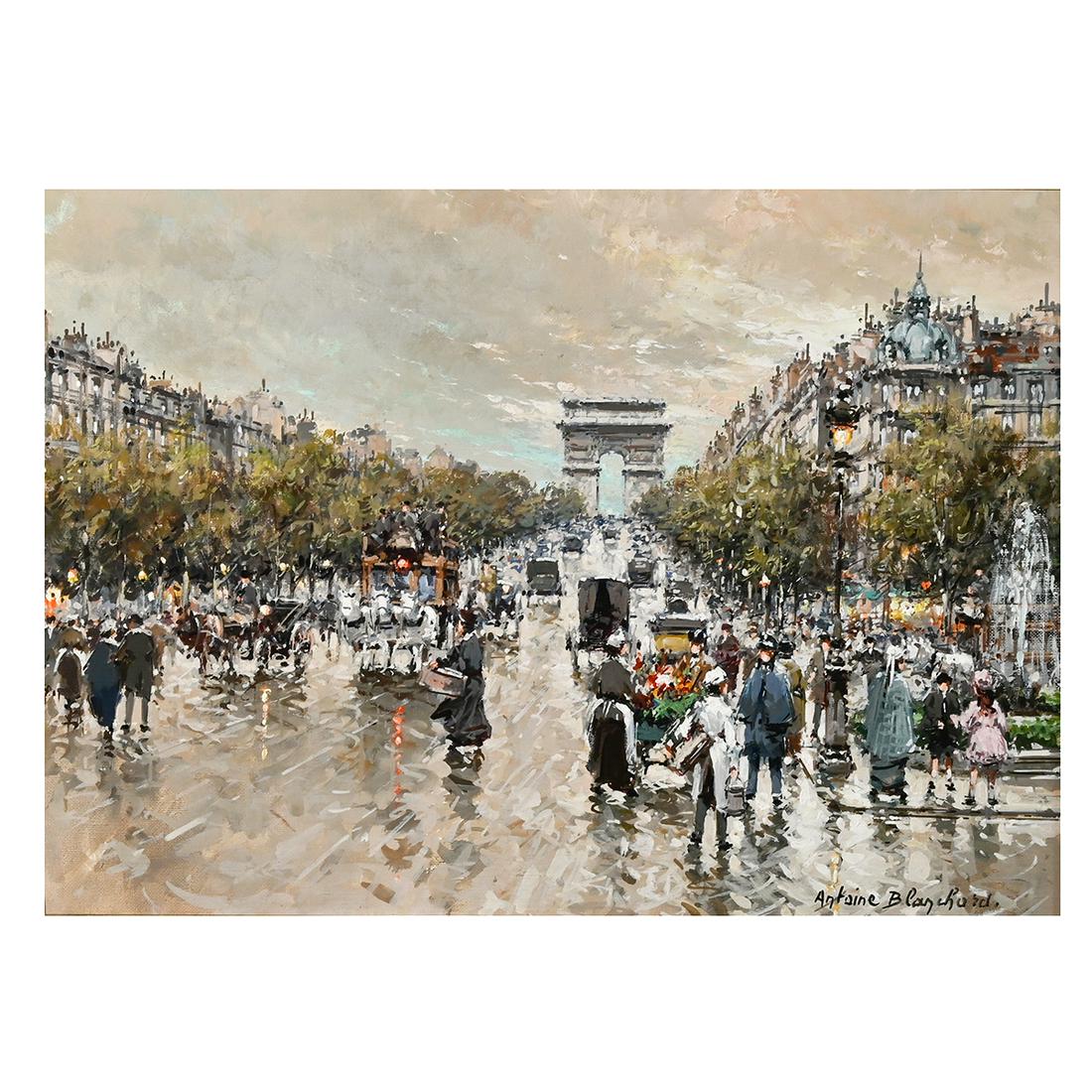 Antoine Blanchard ''Rond Point Des Champs Elysees'' (1 of 5)