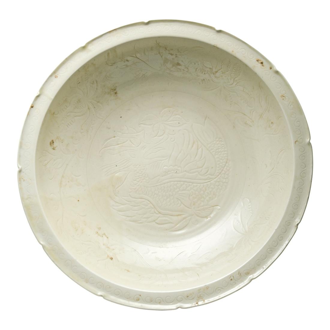 Large Chinese Ding-Type Carved Basin (1 of 3)