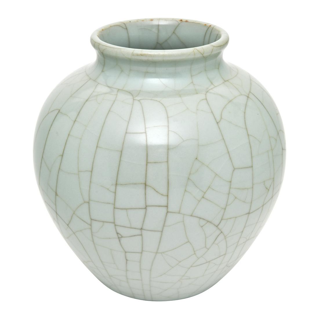 Chinese Guan Type Jar, Qianlong Mark (1 of 3)