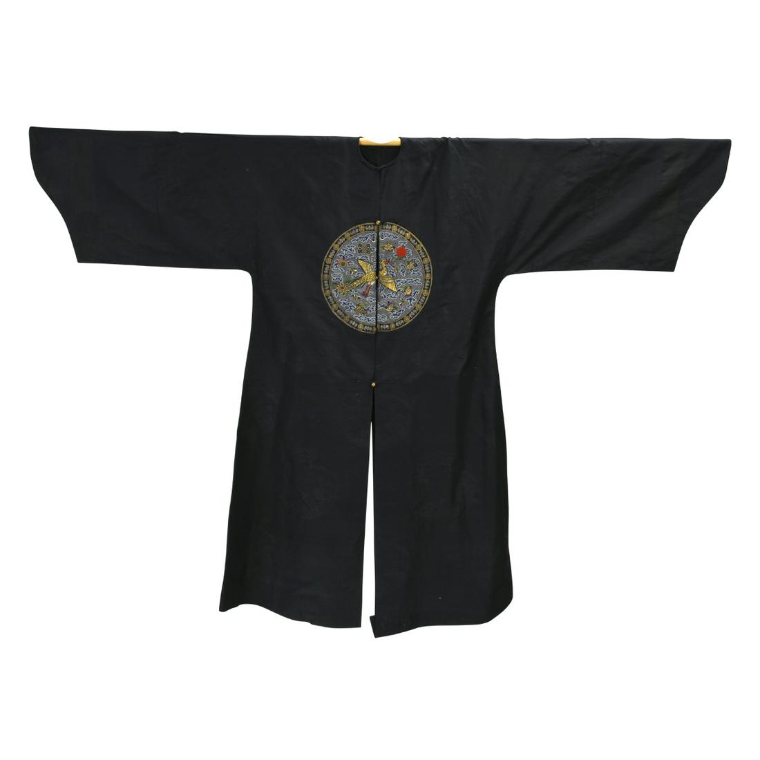 A Chinese Official Robe with Integral Rank Badge (1 of 3)