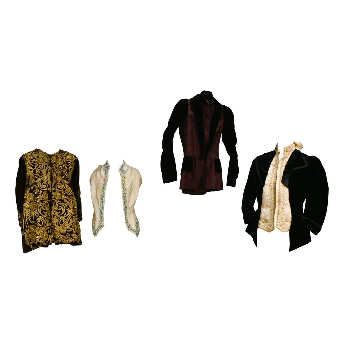 Four Men's and Youth Vests Jackets 1760 - 1910. (1 of 3)