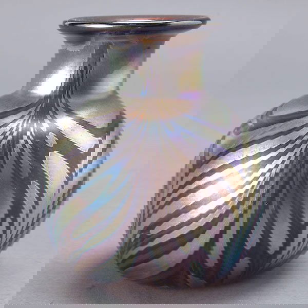 Michael Shearer Art Glass Cabinet Vase: Michael Shearer Art Glass Cabinet Vase {Height 4 1/8 inches}