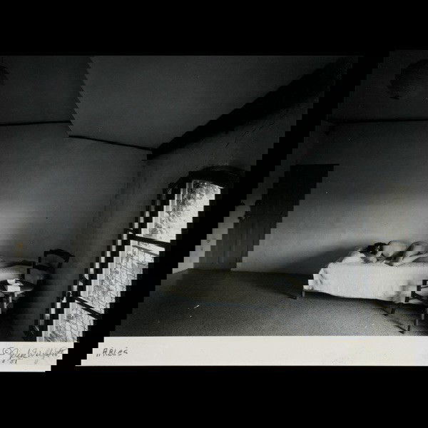 JACK WELPOTT. Nude Sleeping, B&W photo: JACK WELPOTT. (American, contemporary). "Sleeping Nude" Silver gelatin print. 10 1/2 x 13 1/2 inches. Signed lower right. Fair condition. Framed and glazed.