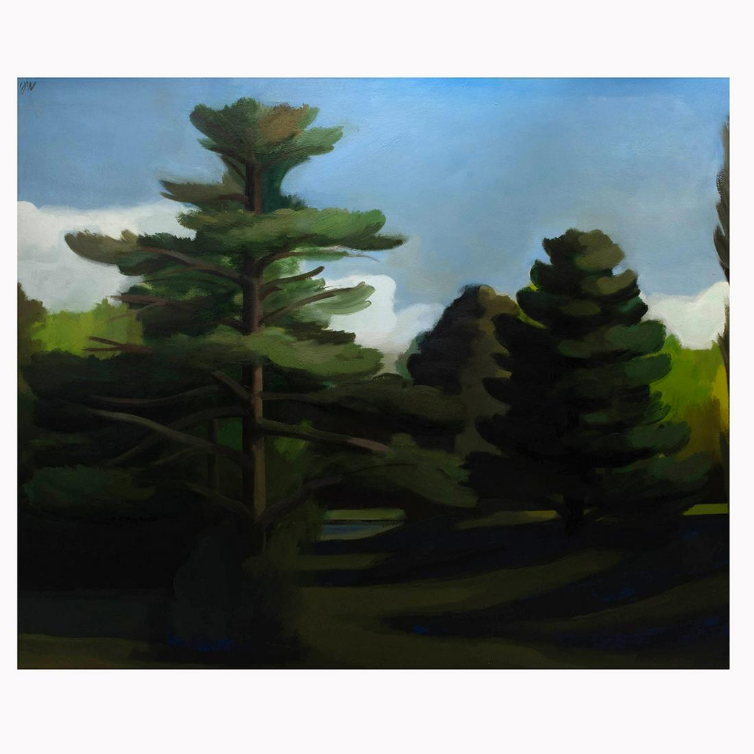 James Weeks, Concord River Storm, acrylic on canvas (1 of 6)