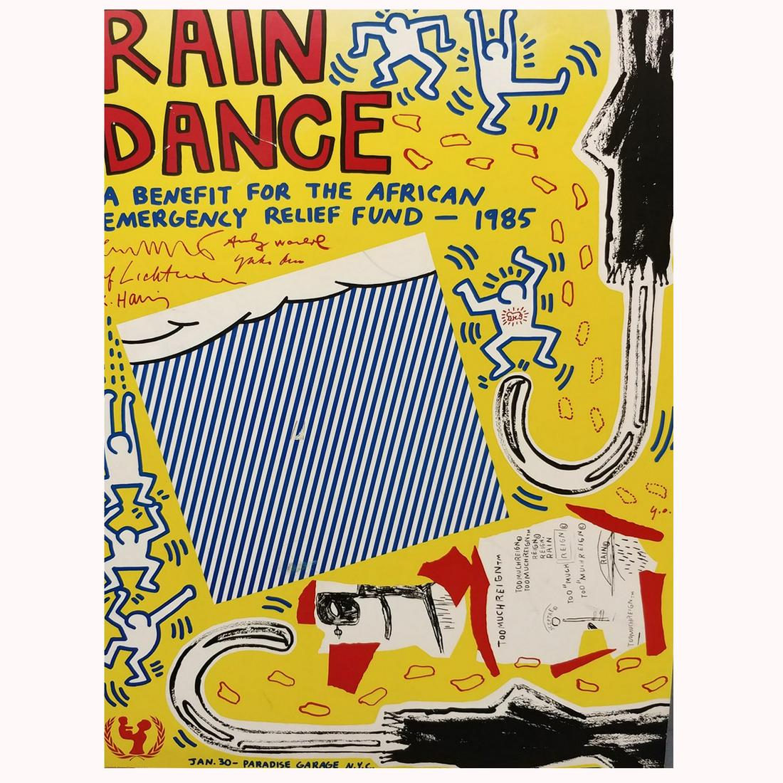 Poster by Haring, Basquiat, Lichtenstein, and Ono (1 of 2)