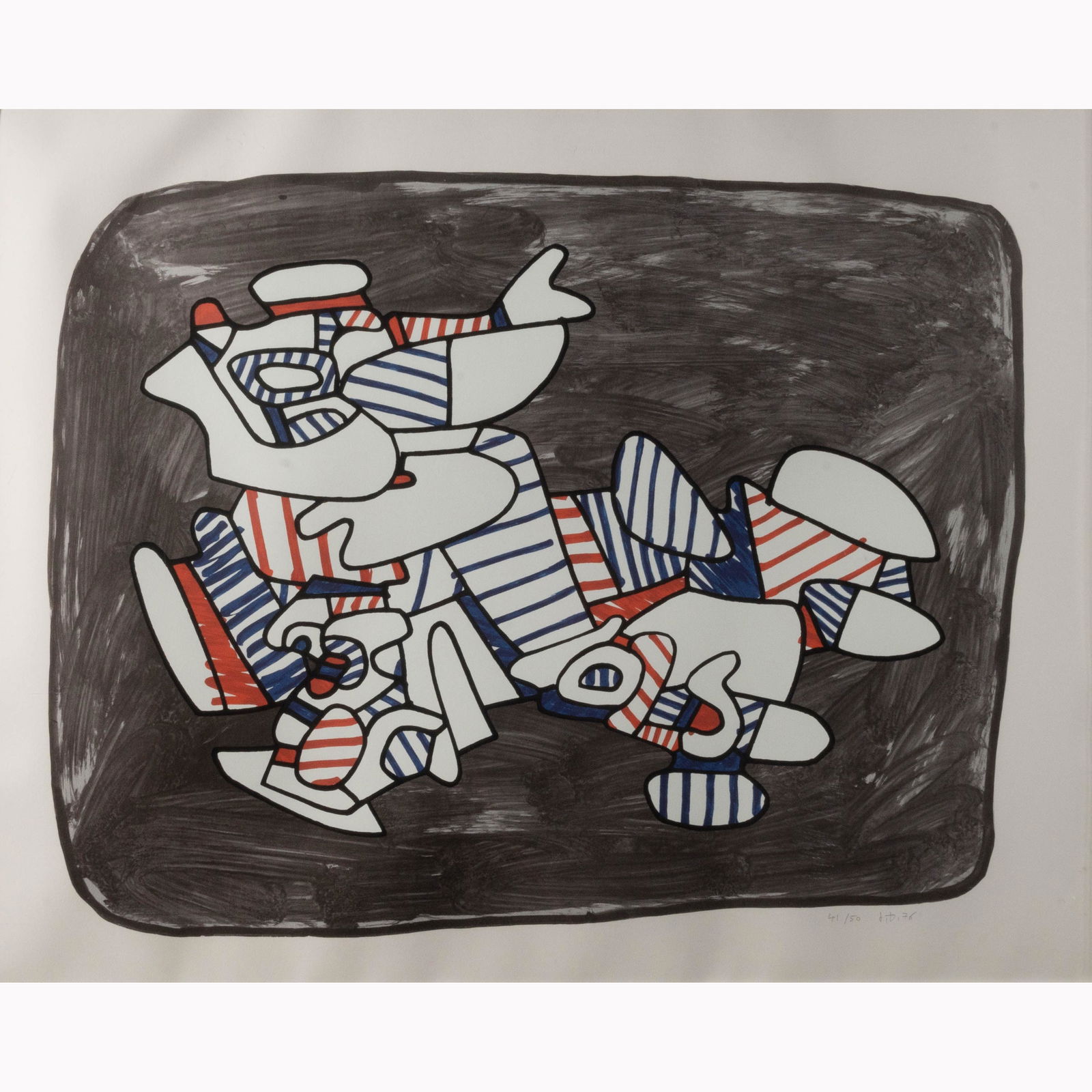 Jean Dubuffet, Immeuble, silkscreen (1 of 4)