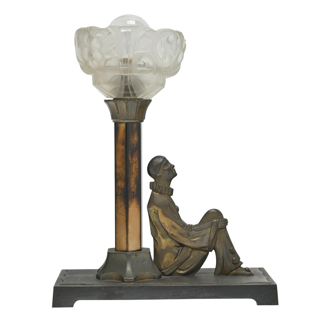 Art Deco Pierrot Table Lamp. (1 of 3)
