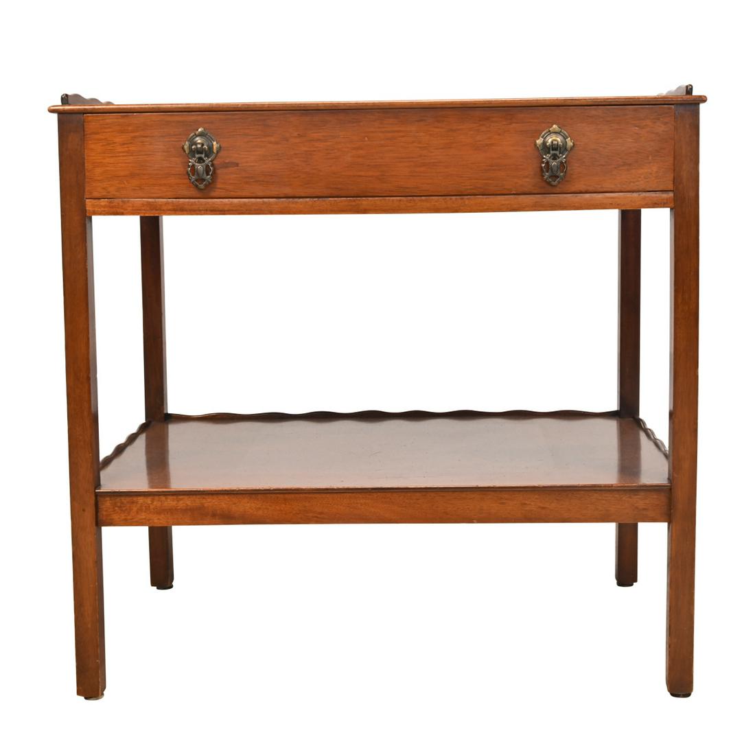 George III Style Walnut Tea Table. (1 of 3)