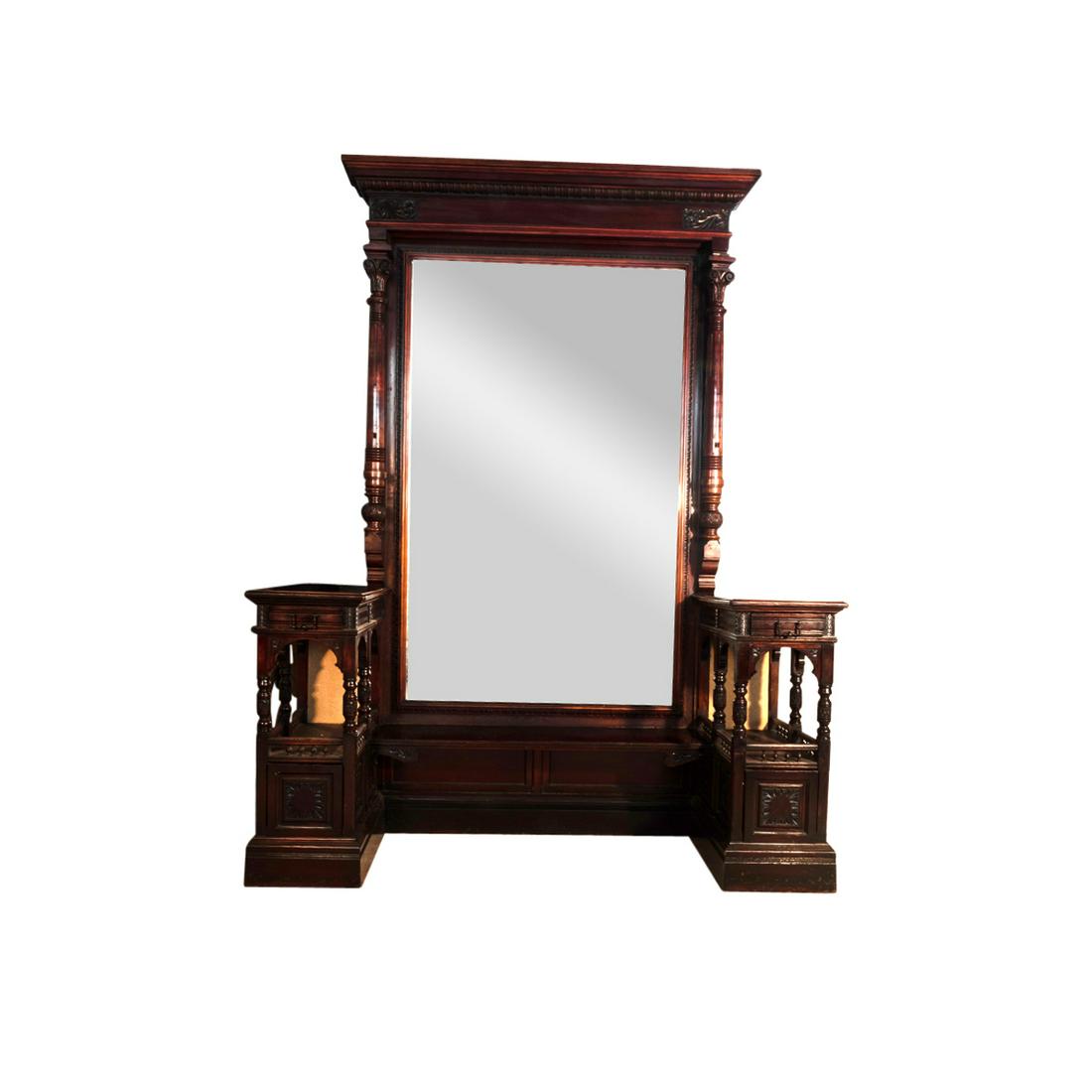 19th Century Victorian Entryway Settee. (1 of 3)