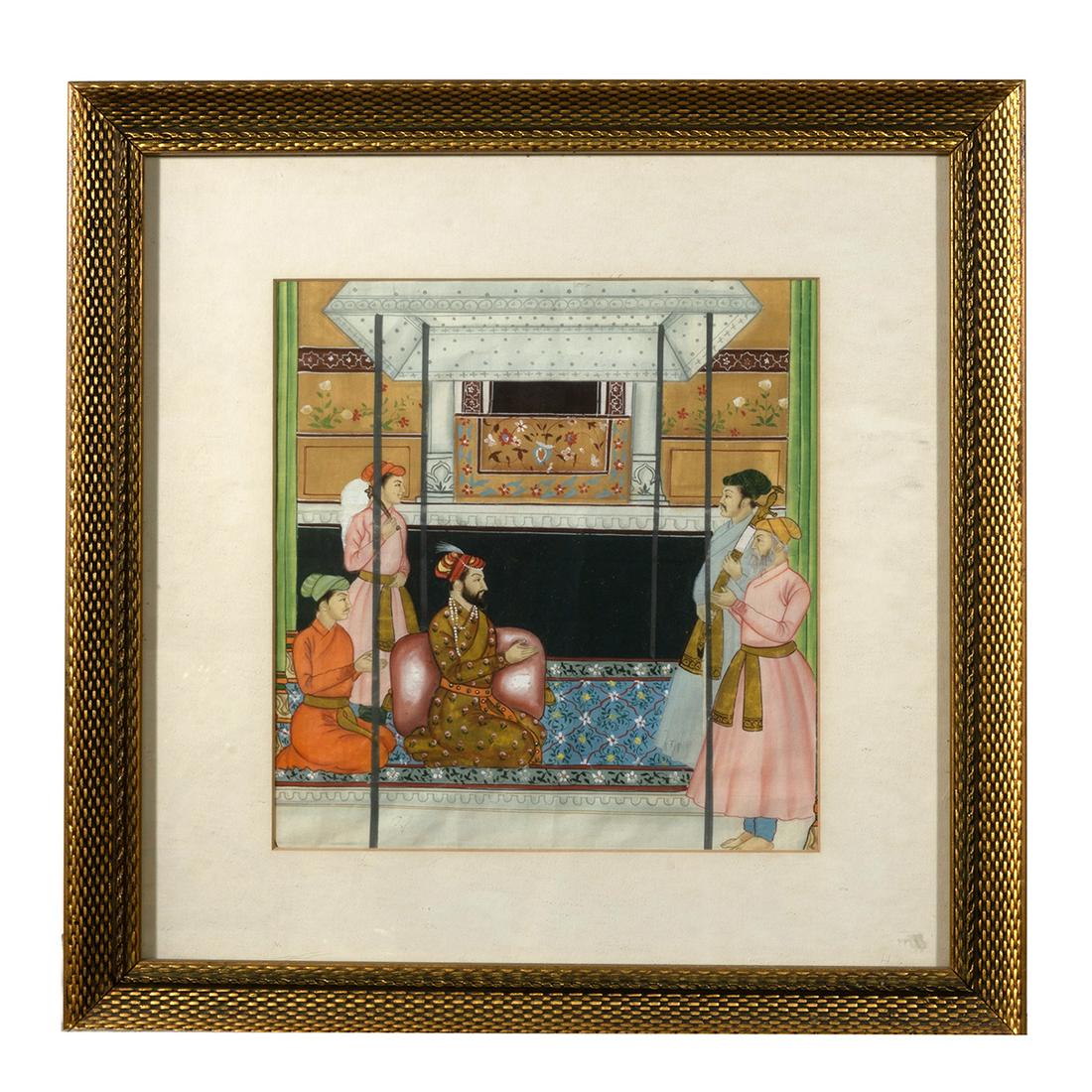 Mughal School Painting. (1 of 3)