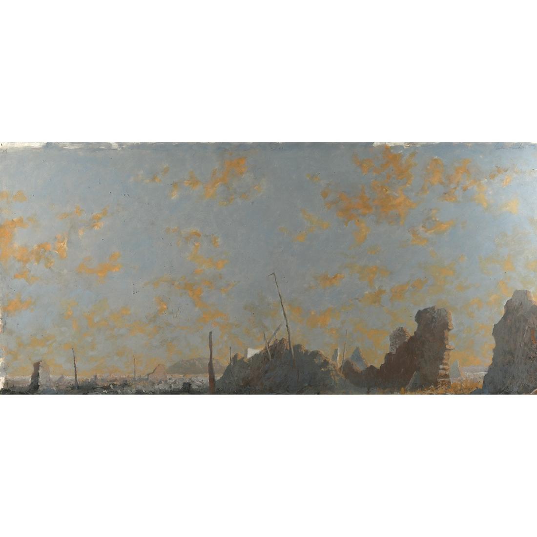 Paul Harcharik, Inland #19, acrylic and oil Pastel (1 of 3)