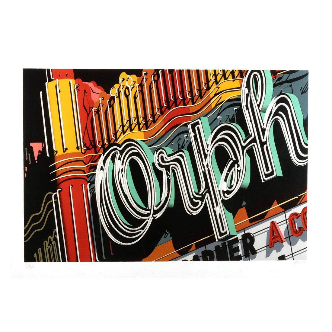 Robert Cottingham, Orph, Lithograph in Colors (1 of 4)