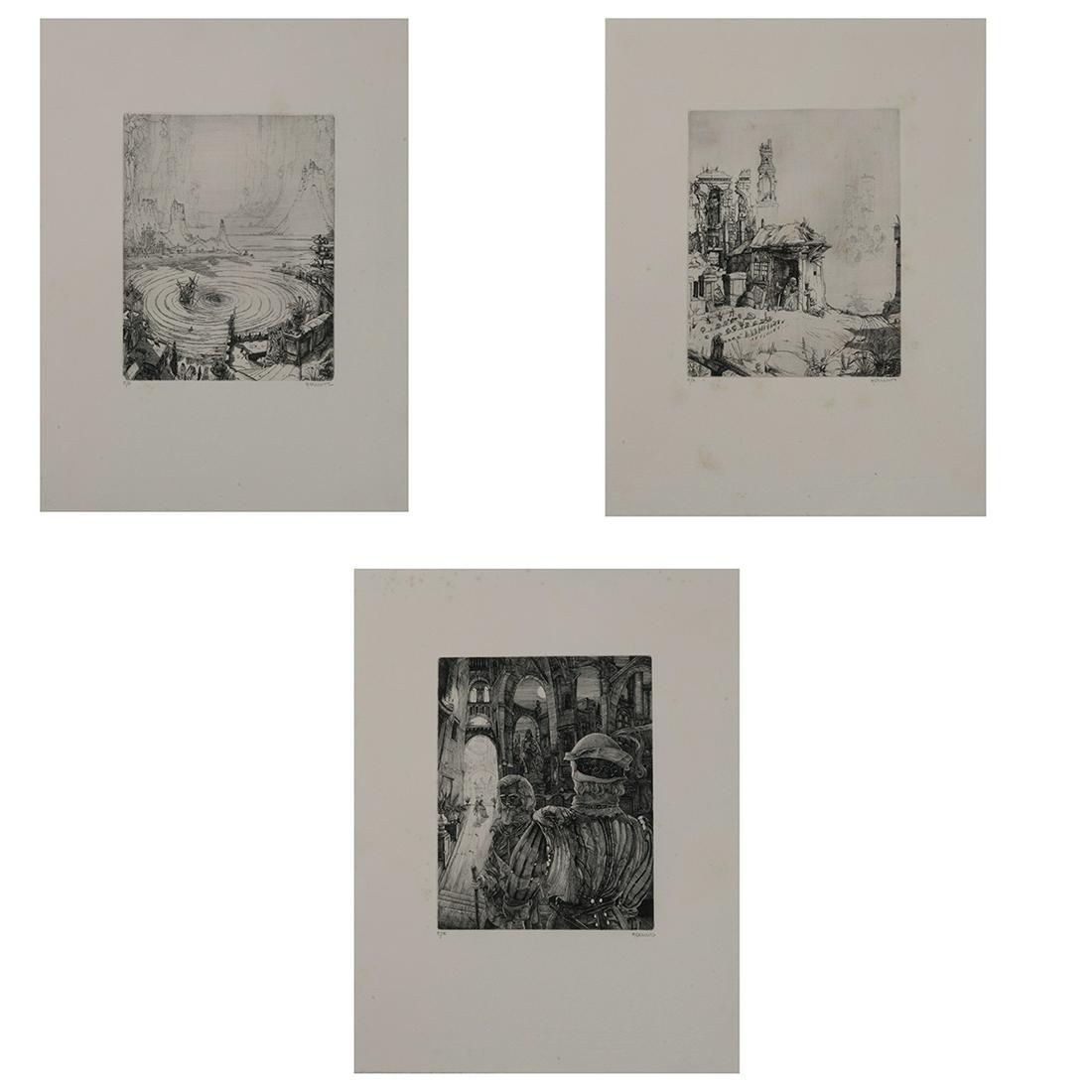 Philippe Mohlitz, Samuel Tayler Coleridge, etchings (1 of 4)