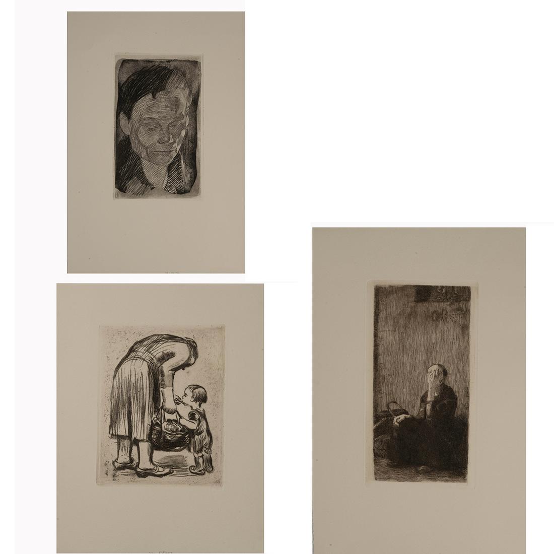 Kathe Kollwitz, Group of 10 etchings (1 of 4)