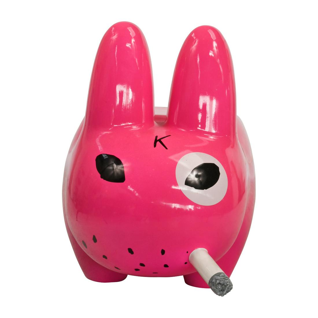 Frank Kozik x KidRobot, Smokin Labbit, Pink Stool. (1 of 4)